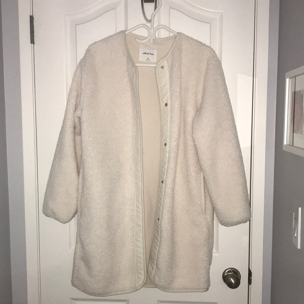 WILFRED FREE Sherpa Long Liner Jacket